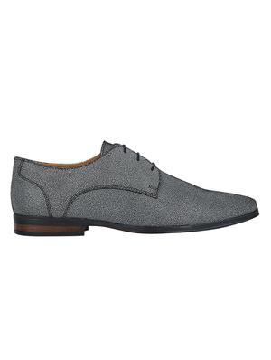 black Leather lace-up derbys - 15613389 - Standard Image - 2