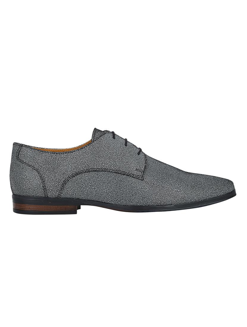 black Leather lace-up derbys - 15613389 - Zoom Image - 2