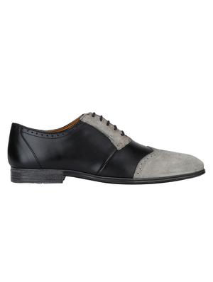 black Leather lace-up brouges - 15613390 - Standard Image - 2