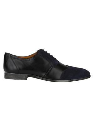 black Leather lace-up brouges - 15613393 - Standard Image - 2