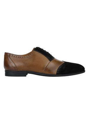 tan Leather lace-up brouges - 15613394 - Standard Image - 2