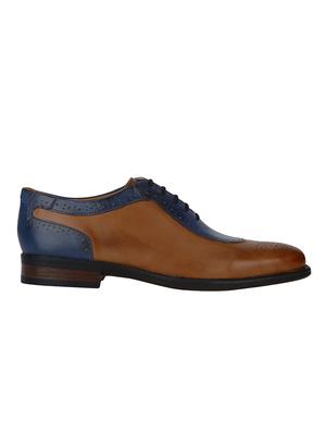 tan Leather lace-up oxfords - 15613395 - Standard Image - 2