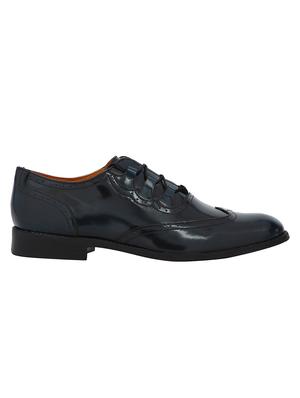 navy Patent Leather lace-up brouges - 15613400 - Standard Image - 2