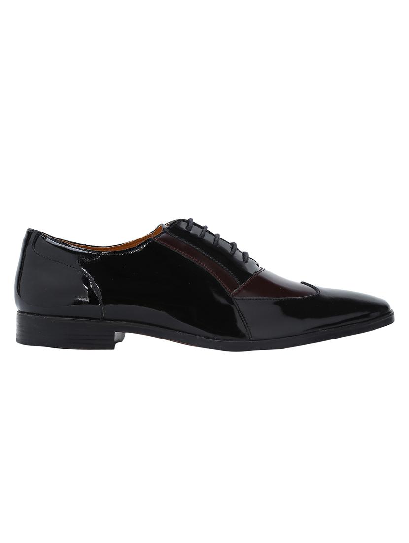 black Patent Leather lace-up brouges - 15613401 - Zoom Image - 2