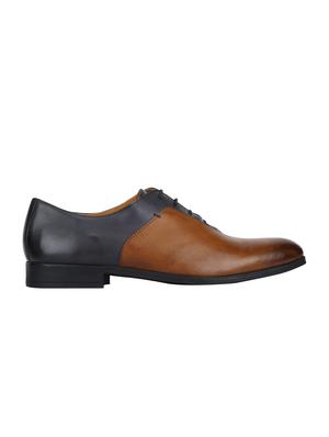 tan Leather lace-up oxfords - 15613404 - Standard Image - 2
