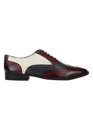 multi colored Leather lace-up brouges - 15613412 - Standard Image - 2