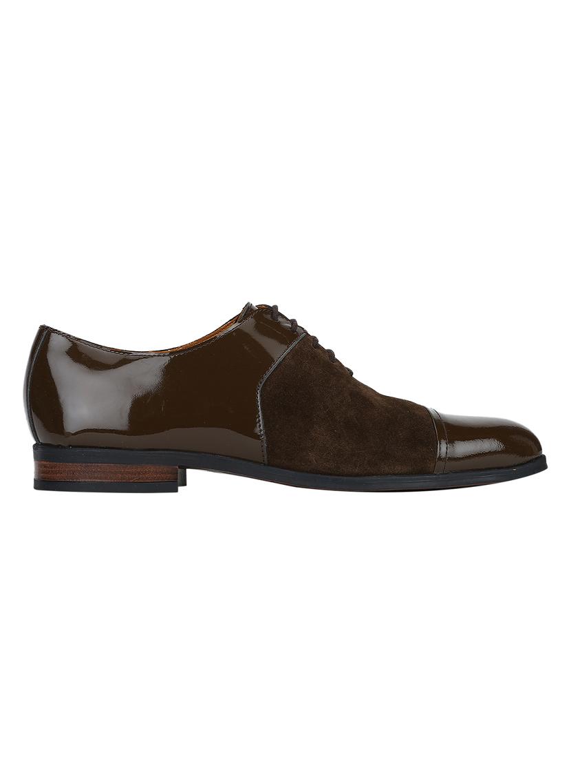 brown Suede lace-up oxfords - 15613413 - Zoom Image - 2