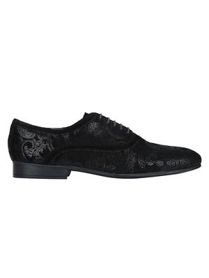 black Leather lace-up oxfords - 15613416 - Standard Image - 2