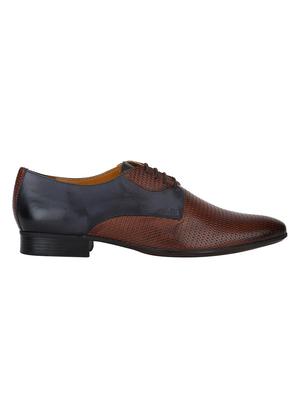 brown Leather lace-up derbys - 15613418 - Standard Image - 2