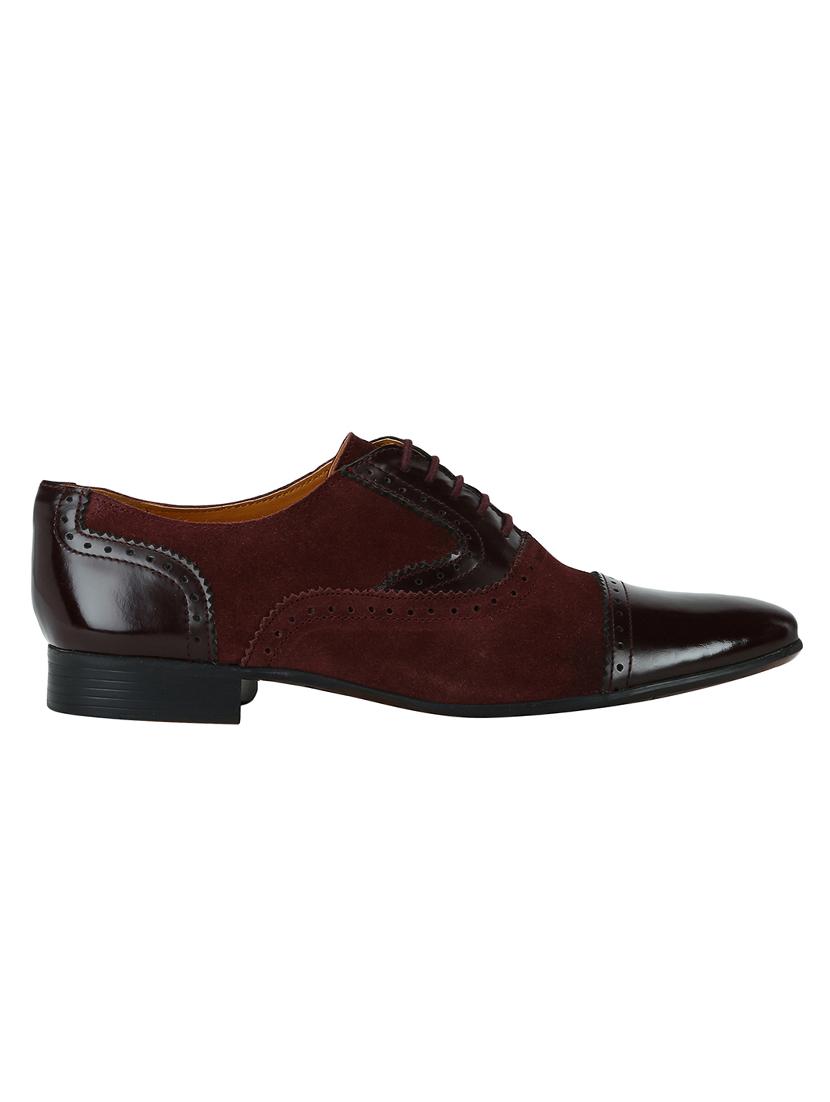 brown Suede lace-up oxfords - 15613421 - Zoom Image - 2