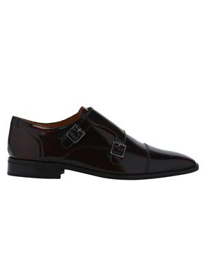 brown Patent Leather slip on monk straps - 15613433 - Standard Image - 2