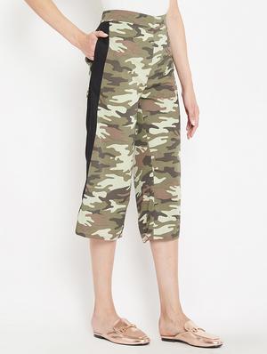 binding detail camouflage culotte - 15613509 - Standard Image - 2