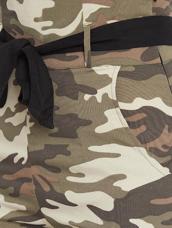 flared hem camouflage print trouser - 15613515 - Zoom Image - 5
