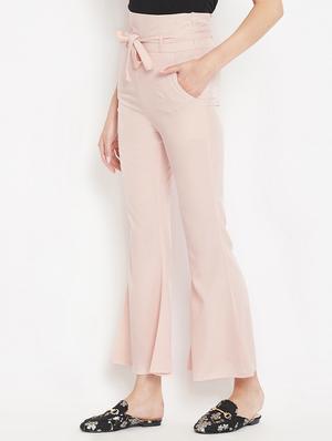 smocked waist flared hem trouser - 15613516 - Standard Image - 2