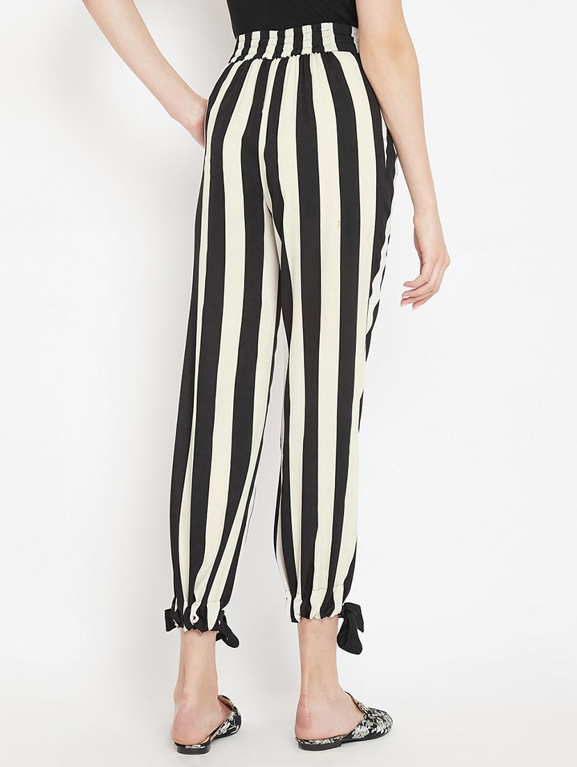 hem bow tie detail striped trouser - 15613518 - Zoom Image - 2