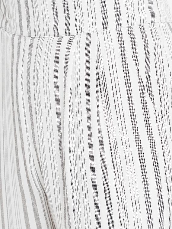 hem bow tie detail striped trouser - 15613521 - Zoom Image - 5