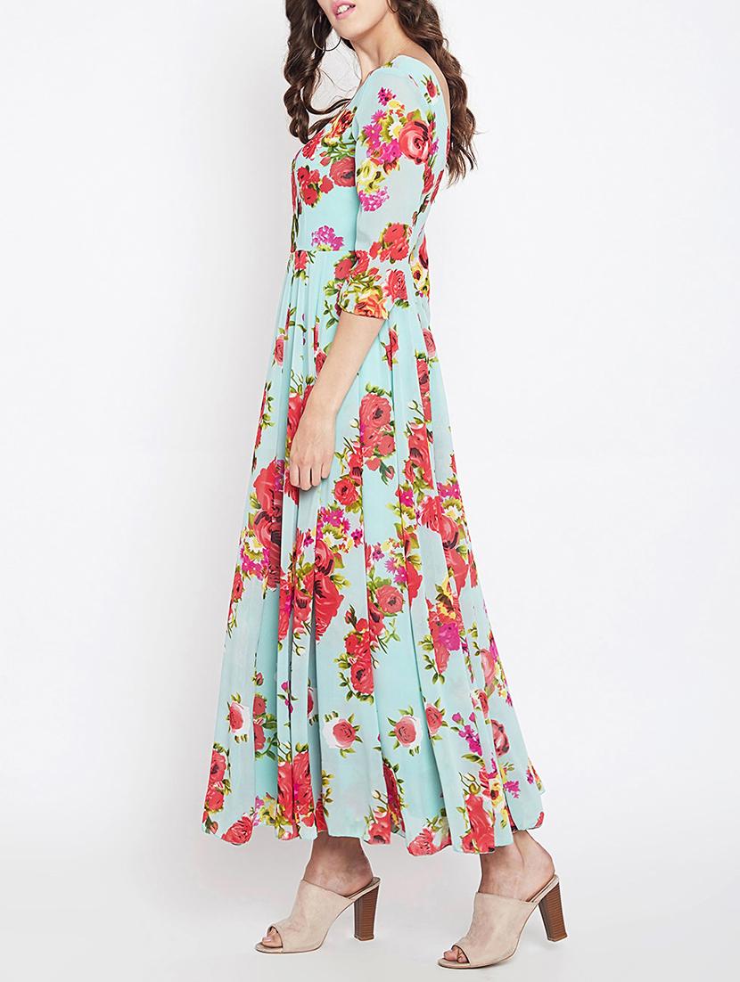 boat neck pleated maxi dress - 15613526 - Zoom Image - 2