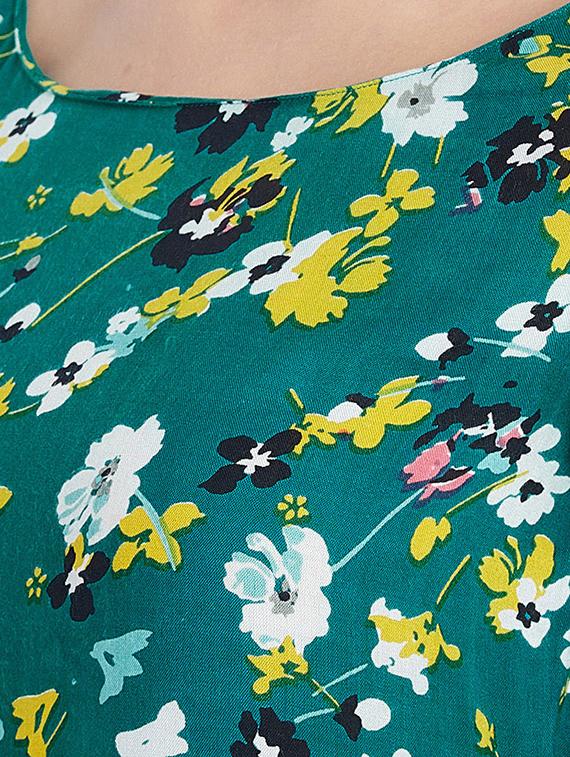 gathered detail fit and flare dress - 15613545 - Zoom Image - 5