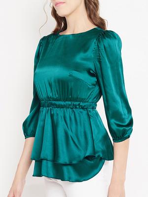 elasticated waist cut out detail top - 15613562 - Standard Image - 2