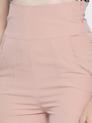 high rise flared hem trouser - 15613583 - Standard Image - 5