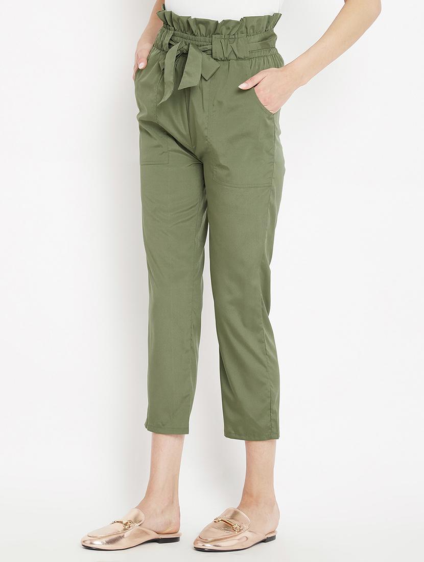 paperbag waist crop pant - 15613589 - Zoom Image - 2