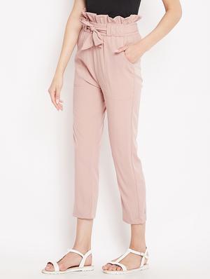 paperbag waist crop pant - 15613590 - Standard Image - 2