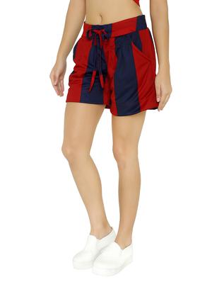 drawstring waist striped shorts - 15614581 - Standard Image - 2