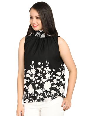smocking detail turtle neck top - 15614656 - Standard Image - 2