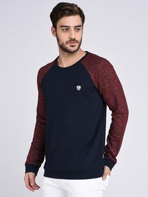 blue cotton raglan sweatshirt - 15614766 - Standard Image - 2