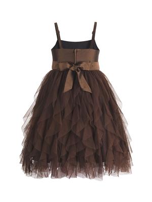 brown net frock - 15615256 - Standard Image - 2