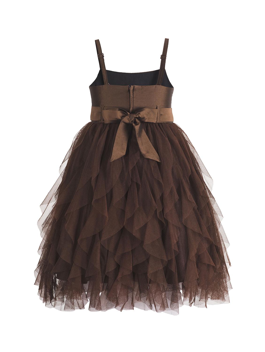 brown net frock - 15615256 - Zoom Image - 2