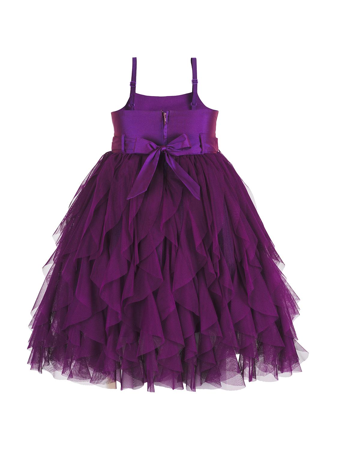 purple net frock - 15615261 - Zoom Image - 2