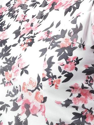 front overlap floral a-line dress - 15615395 - Standard Image - 5