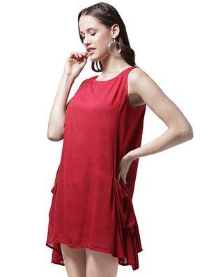 pocket detail asymmetric dress - 15615398 - Standard Image - 2