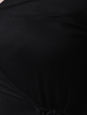 knot detail front overlap dress - 15615403 - Standard Image - 5