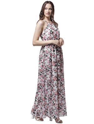 halter neck floral maxi dress - 15615409 - Standard Image - 2