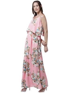 overlay floral maxi dress - 15615411 - Standard Image - 2
