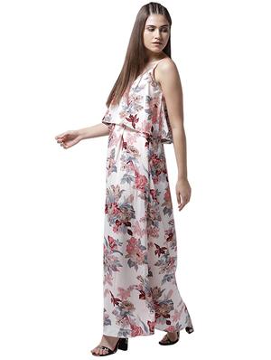 overlay floral maxi dress - 15615412 - Standard Image - 2