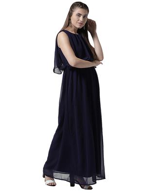 slit flutter sleeve blouson maxi dress - 15615413 - Standard Image - 2