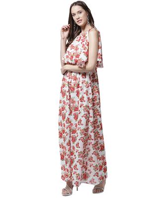 slit flutter sleeve blouson maxi dress - 15615414 - Standard Image - 2