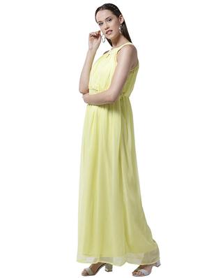 keyhole neck blouson maxi dress - 15615416 - Standard Image - 2