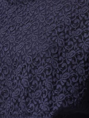 v neck lace overlay maxi dress - 15615417 - Standard Image - 5