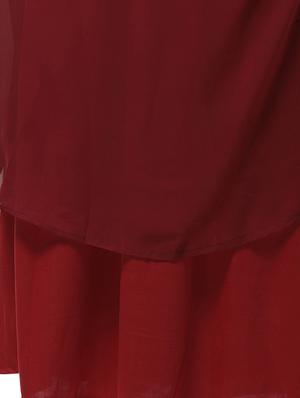 v neck laced overlay maxi dress - 15615418 - Standard Image - 5