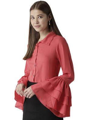 layered bell sleeved shirt - 15615424 - Standard Image - 2