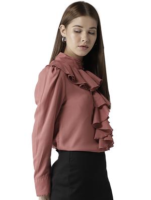 ruffled detail button up top - 15615427 - Standard Image - 2