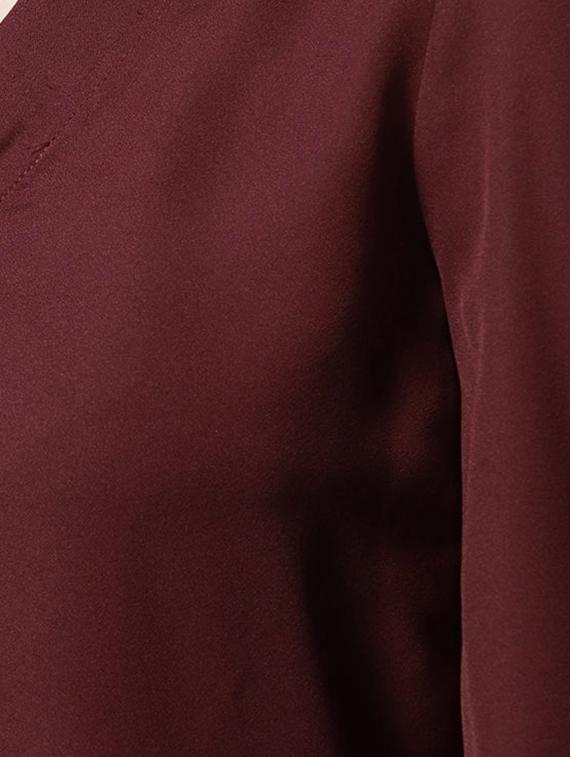 gather detail tie up neck top - 15615428 - Zoom Image - 5