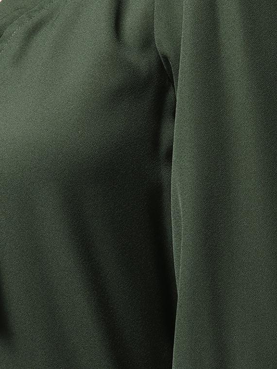 gather detail tie up neck top - 15615429 - Zoom Image - 5