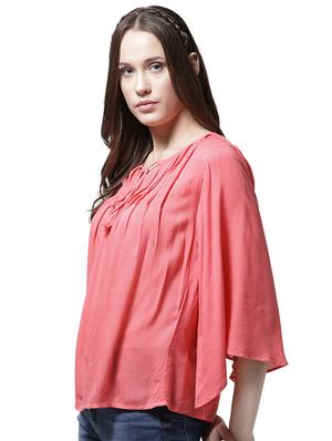 lace yoke pintuck detail top - 15615437 - Standard Image - 2