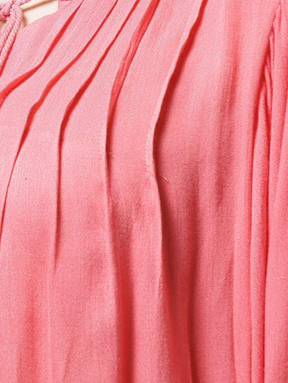 lace yoke pintuck detail top - 15615437 - Zoom Image - 5
