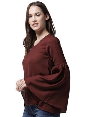 lace panel cutout back top - 15615444 - Standard Image - 2